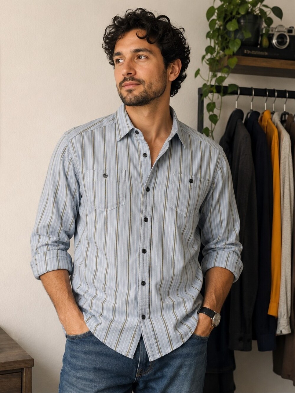 tommy bahama men's Button Down Shirt,Long Sleeve,Size large